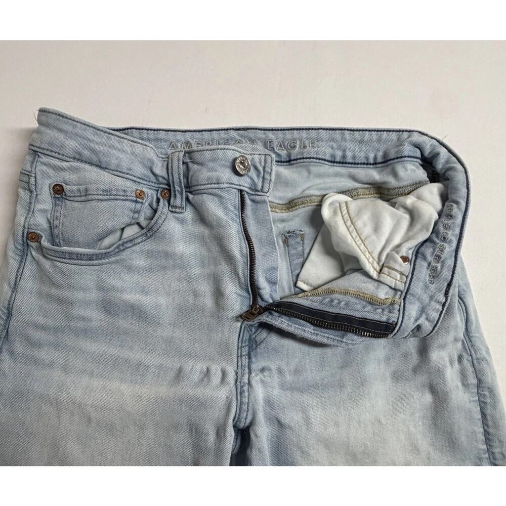 American Eagle Jeans Men’s 32X34 Airflex+ Athletic Straight Blue Light Wash - Picture 6 of 16